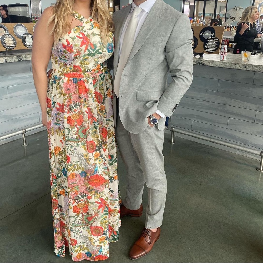 Lulus floral maxi formal dress